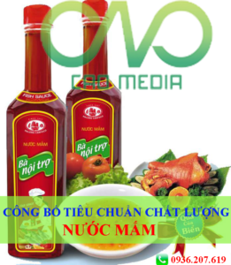 Công bố tiêu chuẩn chất lượng nước mắm