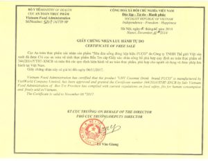 Những điều cần biết về giấy phép lưu hành tự do sản phẩm