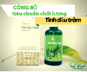 Hướng dẫn công bố tiêu chuẩn chất lượng sản phẩm tinh dầu tràm ( Ảnh C.A.O )