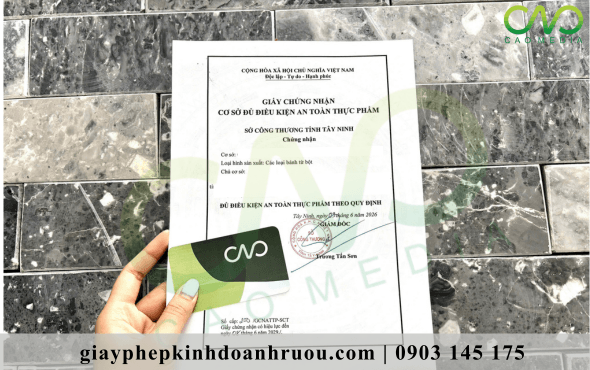 Thủ tục xin giấy chứng nhận cơ sở đủ điều kiện ATTP tại Tây Ninh mới nhất 2026?